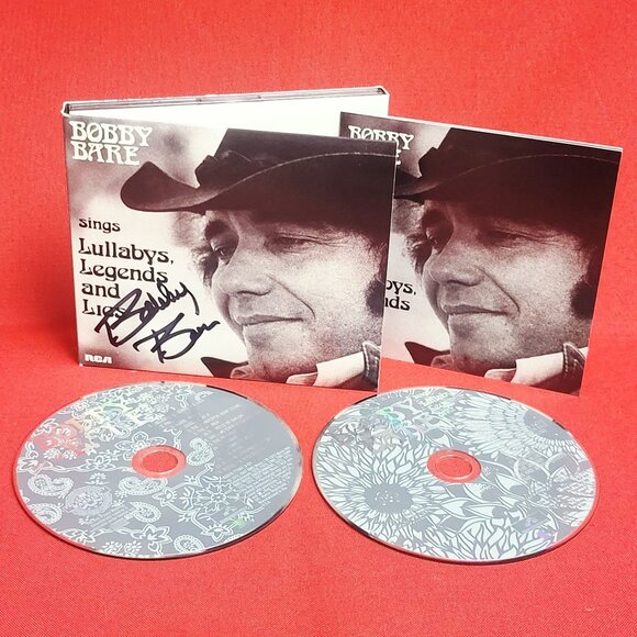 Bobby Bare Sings Lullabys Legends and Lies 2  Discs CD 2007 Signed - Picture 11 of 12